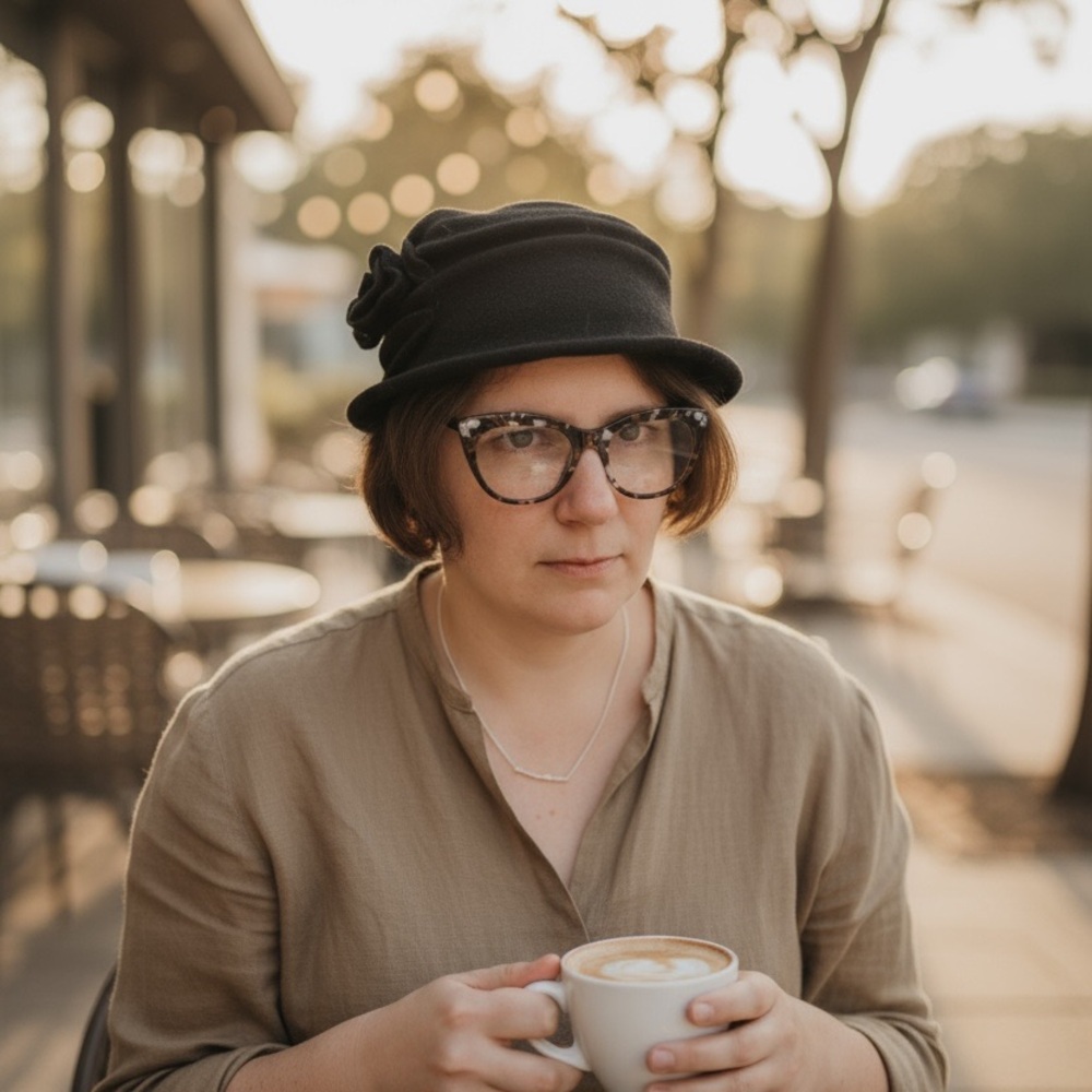Elegant Black Women's Hat with Floral Detail